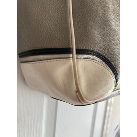 Coach Laura Spectator Taupe Leather Tote - Picture 4 of 6